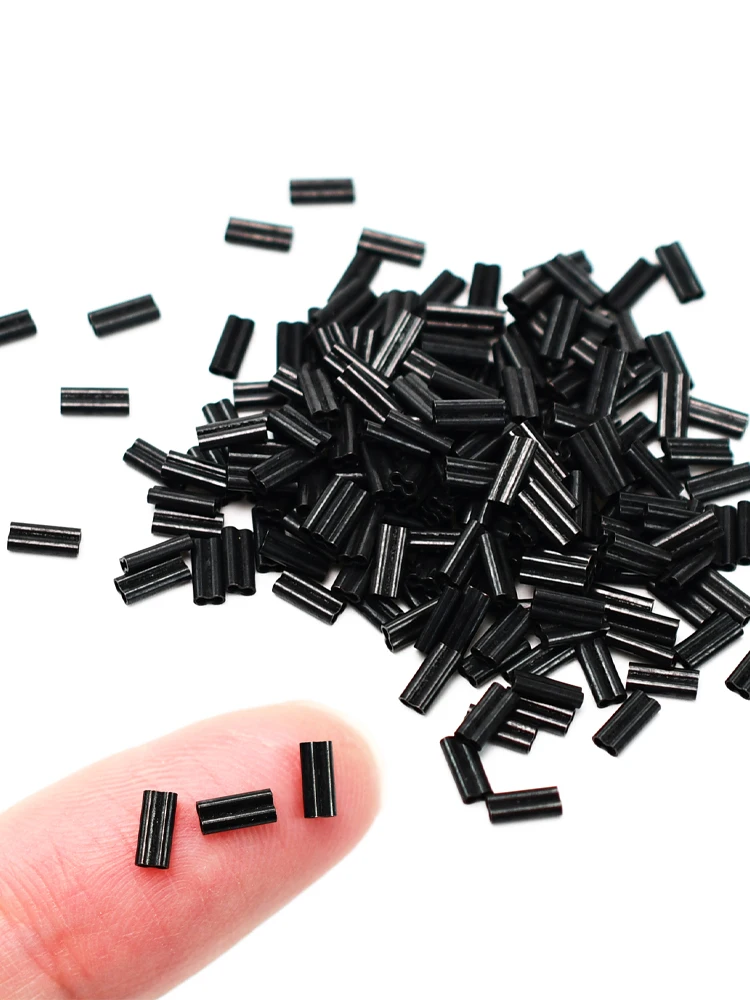 Accessoires de pêche Topranc, tubes en cuivre double, diamètre 0,5 mm/0,6 mm/0,7 mm, tubes en cuivre à sertir