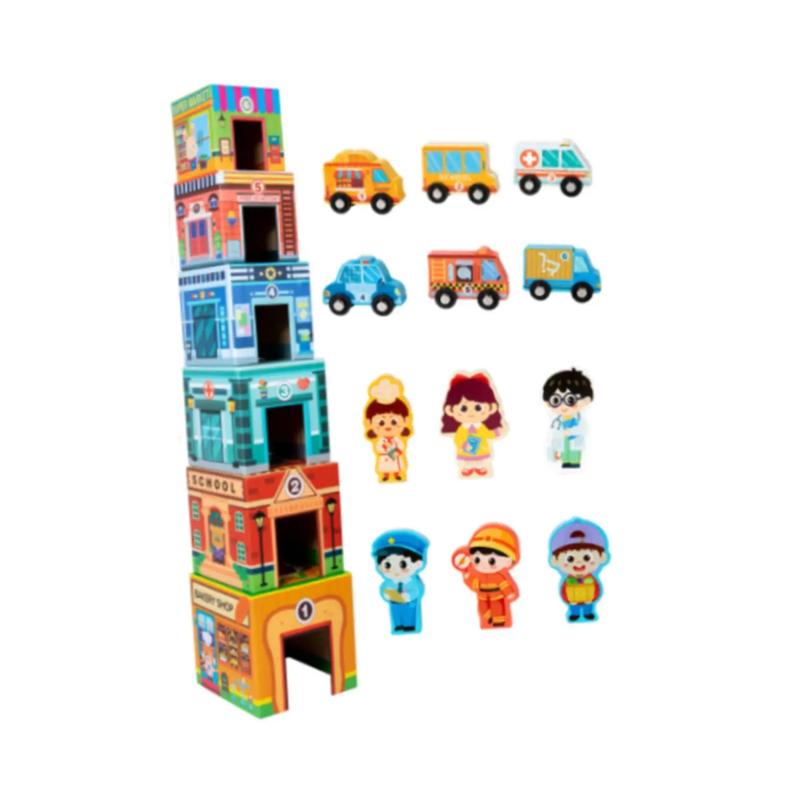 Toddlers Sorting and Stacking Toys Building Blocks Game for Kids for Girls