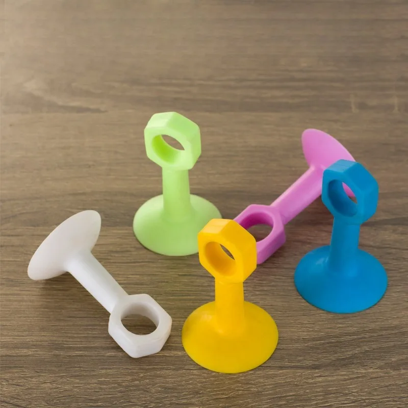 

Silicone Door Stop Wedge Safety Stoppers Reusable Shock Absorbent Home Office Anti-Folder Hand Door Stopper Anti-collision Stop