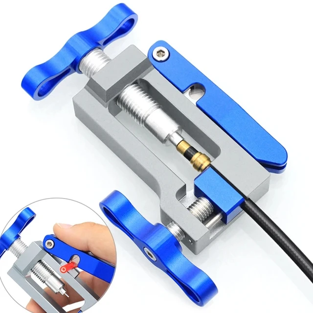 2 w 1 Rower Hydrauliczny Hamulec Tarczowy Olej Igła Narzędzia Driver Obcinak Wężyk Szczypce Kabel Złącze Oliwkowe Wkładka BH59 BH90 Instalacja Prasa