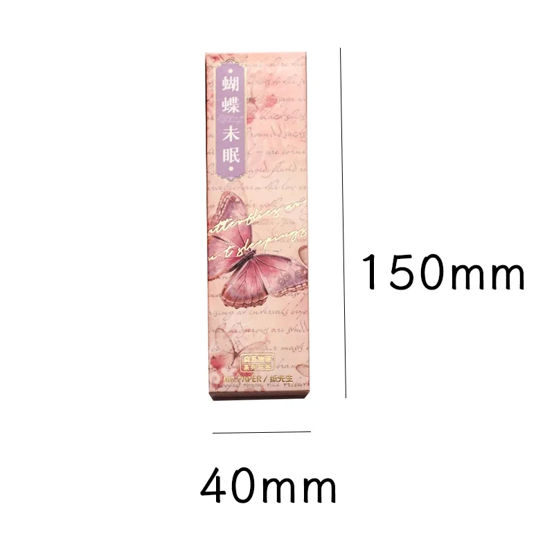 30Pcs Bookmarks Clips Supplies Notes Flower Tags Shallow Booking Stationery Background Writing Scrapbooking 15*4CM