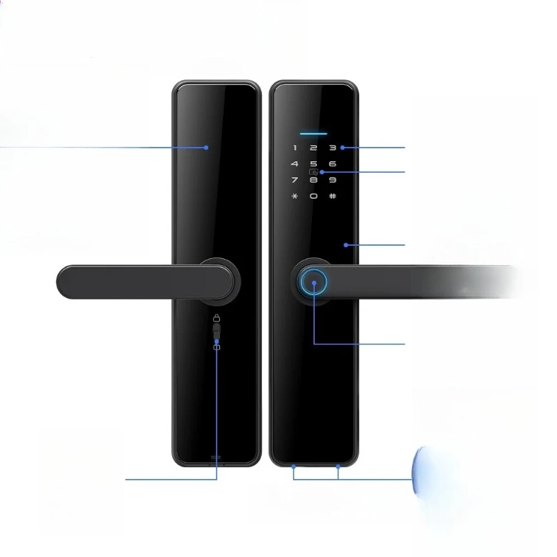 

Safe digital electric electronic handle digital lock Sierra Duras smart key fingerprint door smart lock