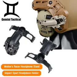 Tactical Hanging Fast Helmet Headphone Stand 360°Rotation Impact Sport Earphone Bracket Adapter ARCWalker's Razor Headset Mount