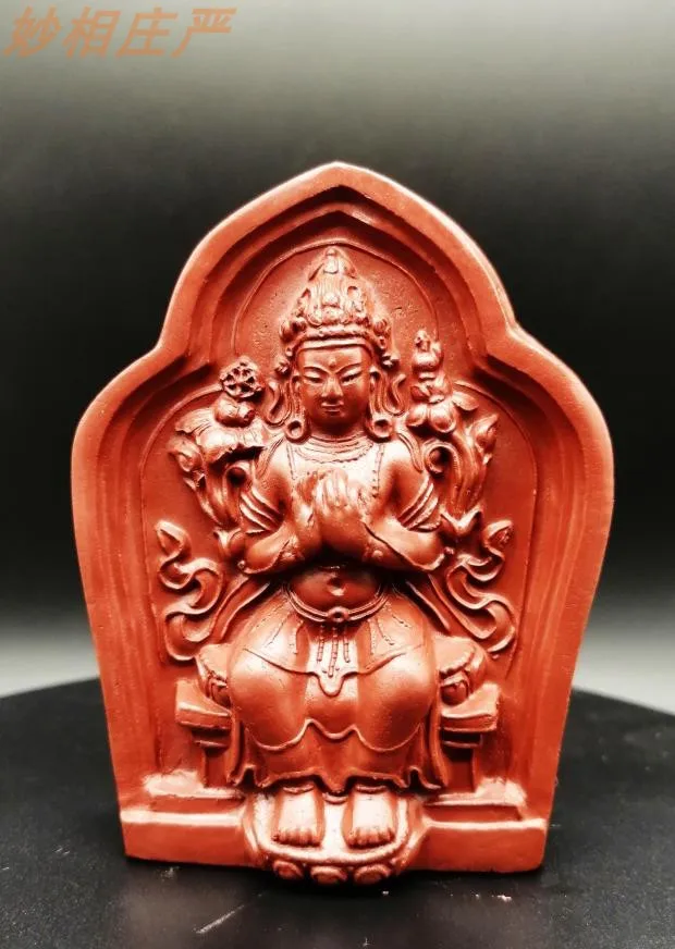 Maitreya Buddha Border Edition Classic Old Mold Reproduction LC-0723-8.2cm Tsatsa Mold  Production Cycle of More Than 2 Months