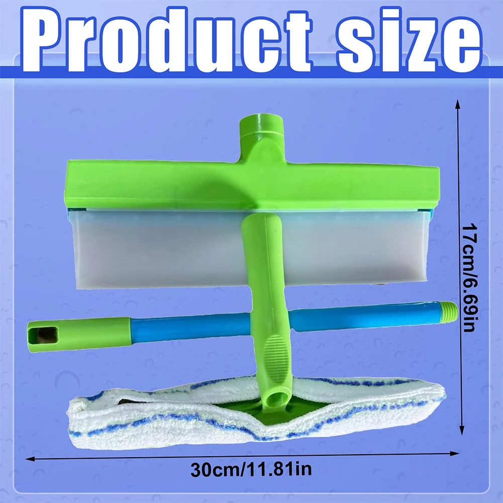 

Complete Glass Cleaning Set Microfiber Scrubber Glass Cleaning Tools for Shower Mirror Door Car Cleaning