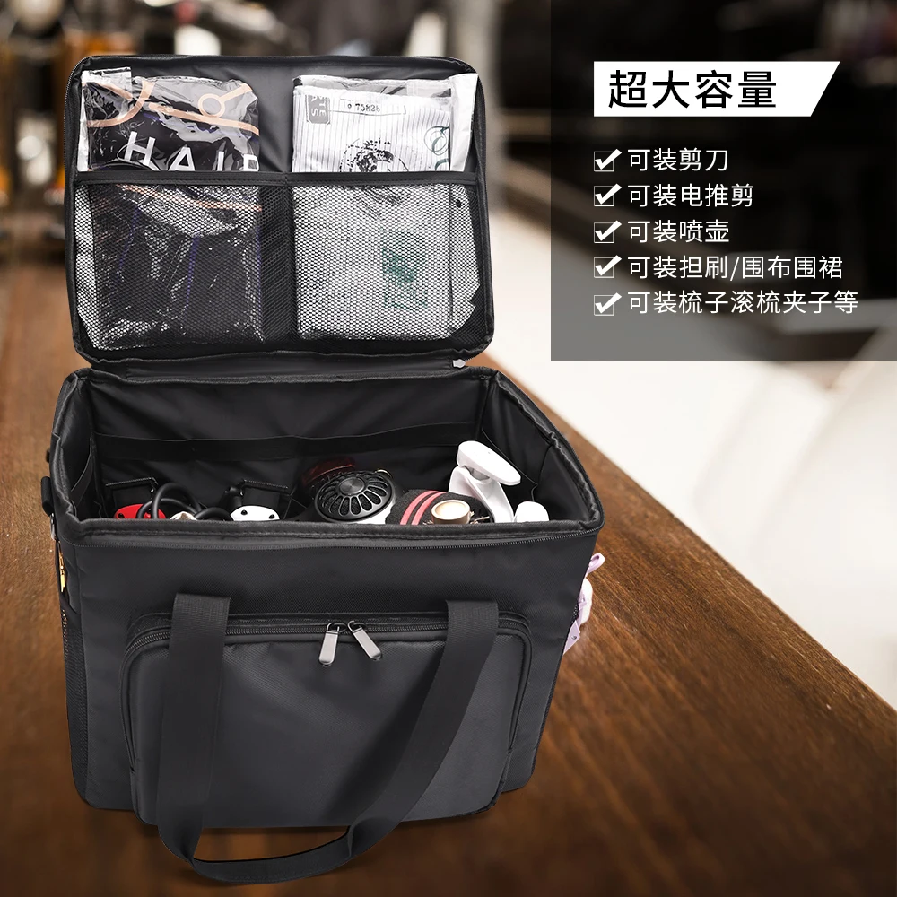 New Foldable Hairdressing Tool Bag Professional Hairdresser Large Capacity Storage Case Barbershop Styling Tools Accessories