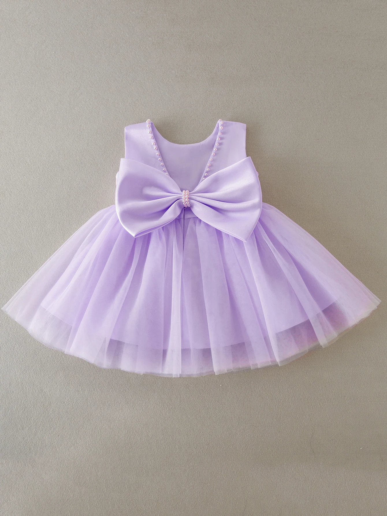 Cute Baby Girls alta qualità Satin Fashion Fancy Bow Luxury Beautiful Flower Baby Girl Dress Party