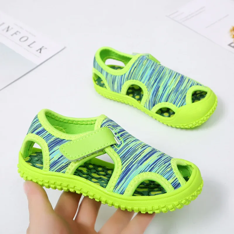 Summer Baby Boys Sandals Children Beach Sandals Soft Bottom Unisex Girls Non-slip Infant Shoes Kids Outdoor Anti-collision Shoes