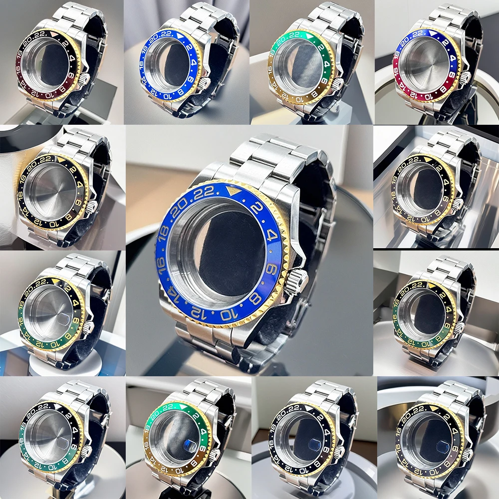 Серебряные часы NH34 NH35 NH36 NH38 NH39 NH70 Механизм Корпус 40 мм 28,5 мм Циферблат Подкорпус Безель Керамический сапфир Адаптированный