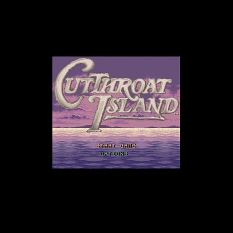 Neuankömmling Cutthroat Island NTSC 16-Bit Big Grey Game Card für 46-Pin-USA-Spieler