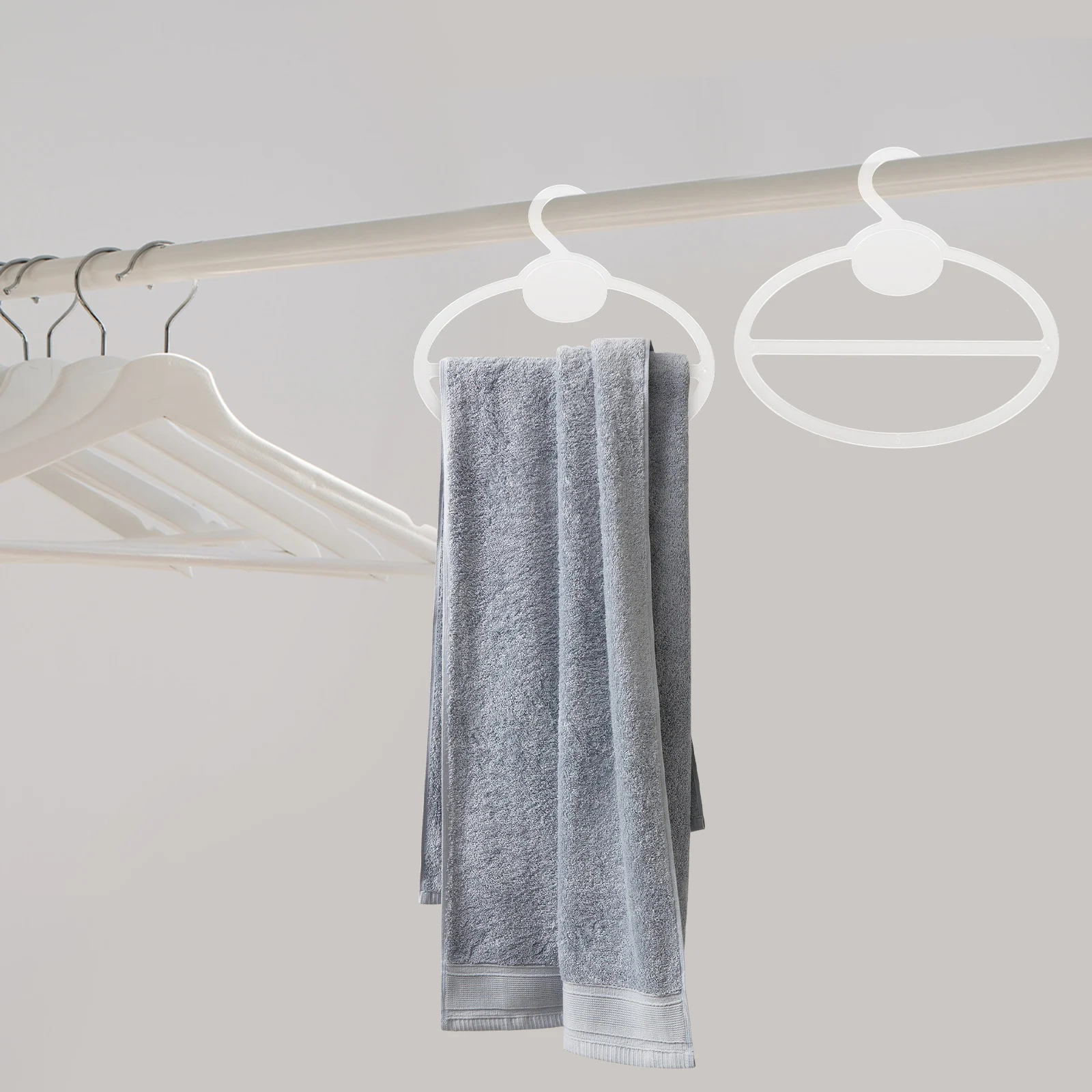 

10Pcs Circular Scarf Hangers for Home Organizer Rack Ties Belts Accessories Closet Hangers Scarf Organizer Belt Hanger