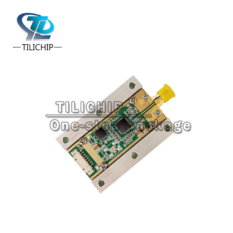 LMX2594 PLL phase-locked loop module 10M-15GHz high-frequency microwave signal source with heat dissipation aluminum block