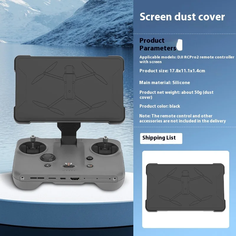 مناسب لـ: DJI MAVIC 4 PRO مع واقي شاشة RC PRO2 وحدة تحكم عن بعد غطاء سيليكون ملحقات غطاء الغبار