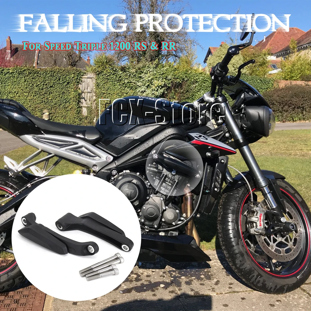 Motorcycle High quality Falling Protection Frame Slider Fairing Guard Crash Pad Protector For Speed Triple 1200 RS 1200 RR