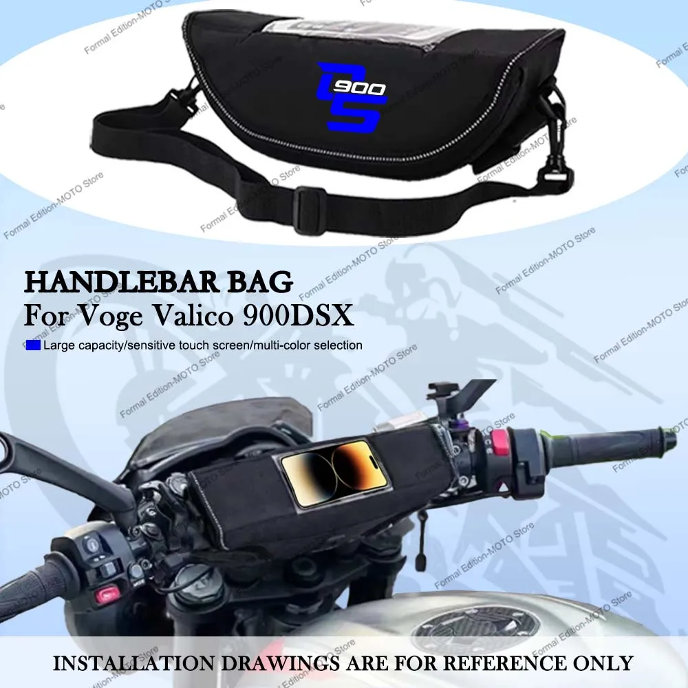 

For Voge DSX 900 2024 Motorcycle Waterproof Dustproof Handlebar Storage Bag Motorcycle Handlebar Travel Bag