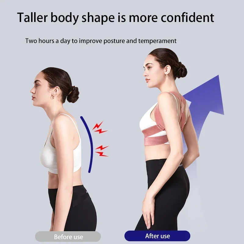 Hunchback Corrector for Adults,Invisible Posture Correction With Straps, Bent Waist, Chest and Neck Forward Tilt Correction Tool