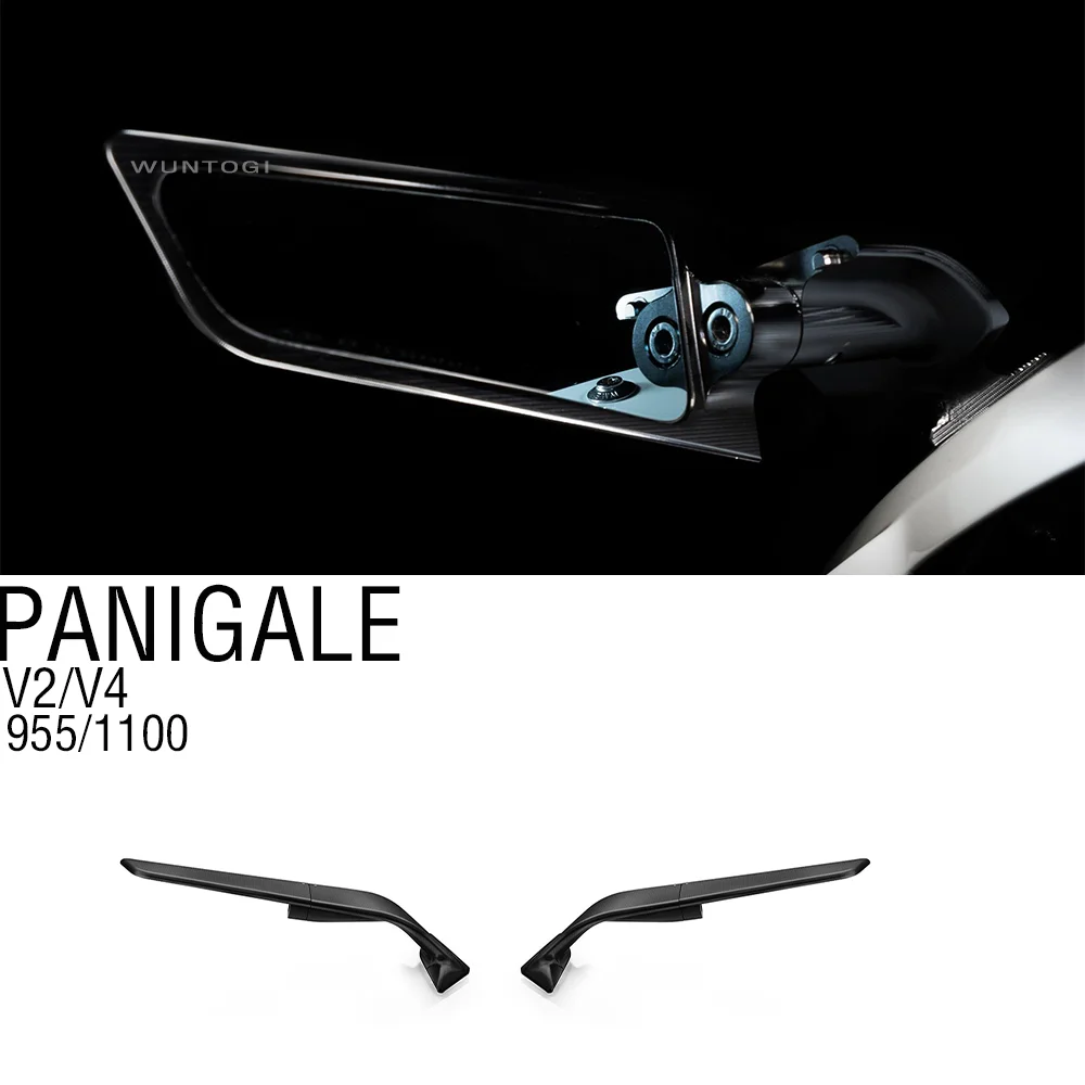 

V2 955 accessories Stealth Mirrors For Ducati Panigale V2 955 V4 1100 Sports Winglets Mirror Kit Adjustable Mirrors Side Wing Mi