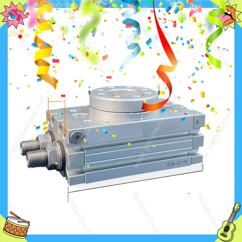 Rotary Cylinder 90 180 Degree Swivel Pneumatic Actuator HRQ Series for Industrial Automation