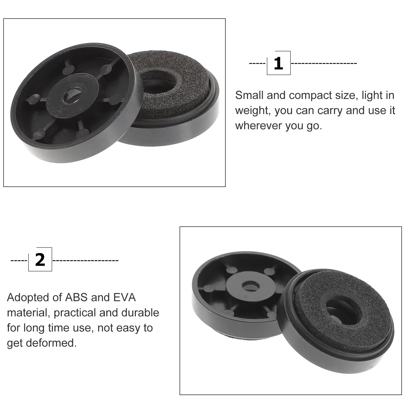 

10Pcs Speaker Isolation Feet Round Base Pads Anti-Shock Mounts for Amplifier Turntable Cd Player Hifi Sound System Vibration