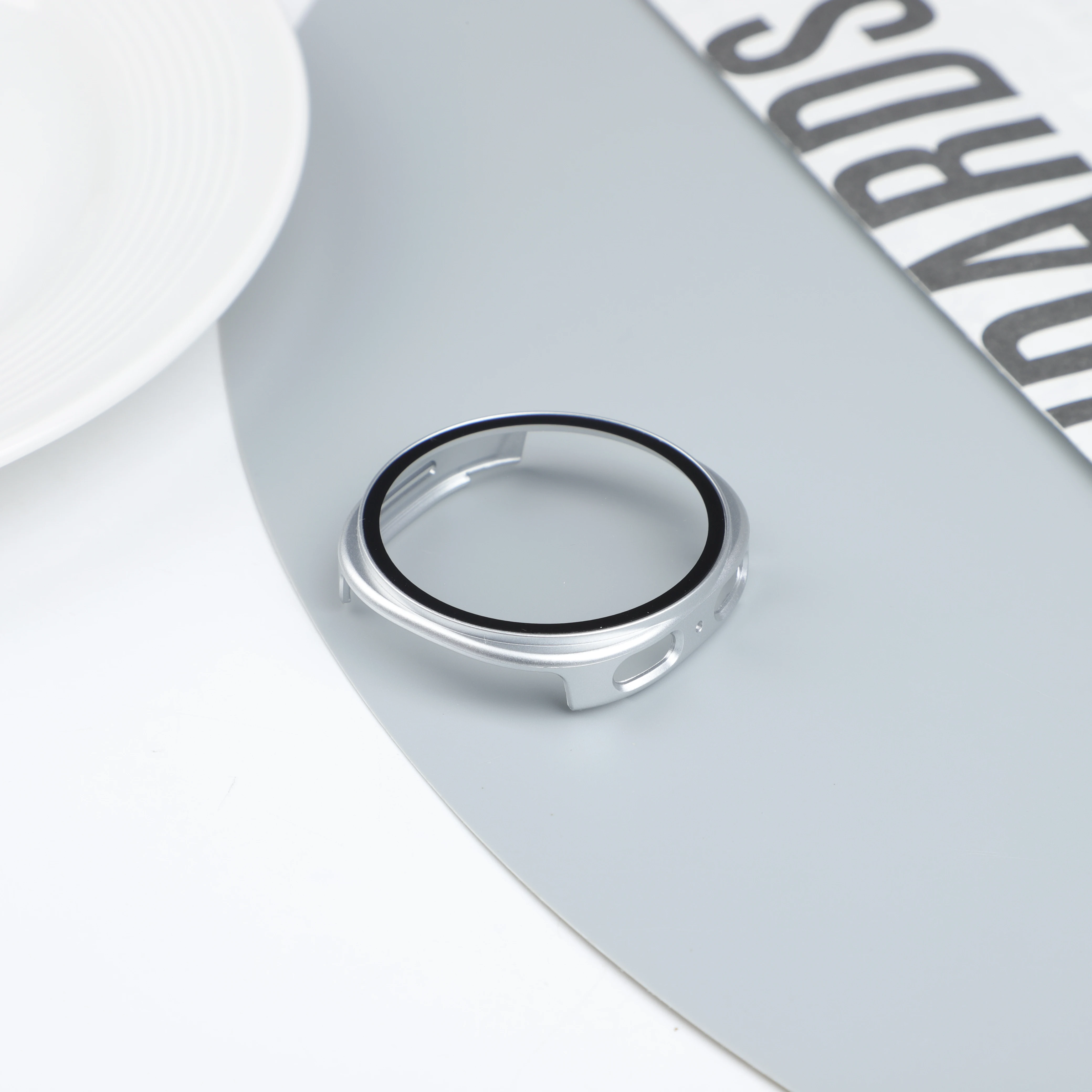 Capa + vidro + pulseira para samsung galaxy watch 8 44mm 40mm 1:1 pulseira esportiva oficial blet correa pulseira + capa galaxy watch8 cinta