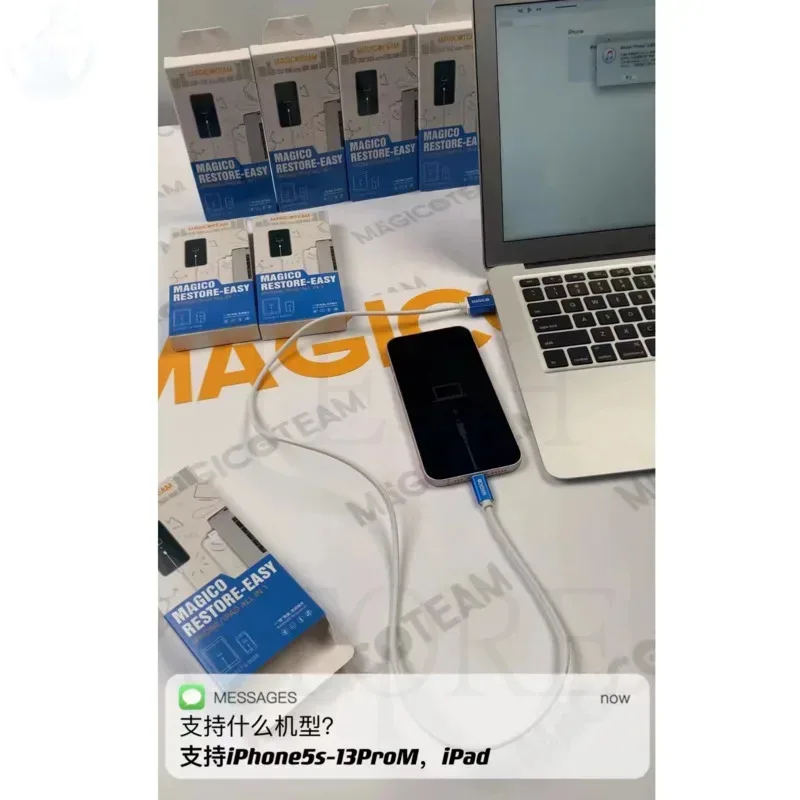 2022 New Update for iphone 5S-13pro Max for Ipad Magico Restore DFU Cable Automatic Recovery mode Online Check Serial Number