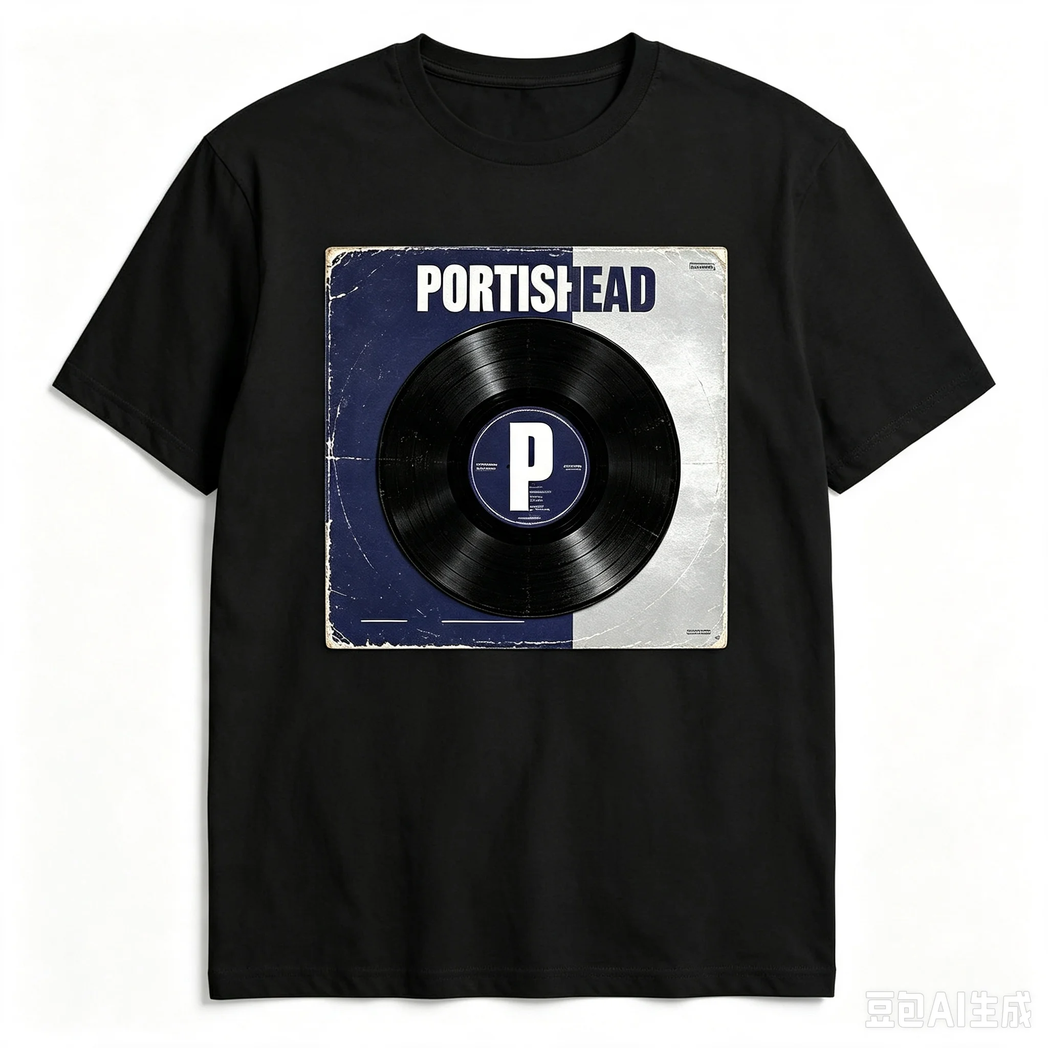 Men Retro Band T‑Shirt Portishead Vintage Vinyl Record Album Graphic Casual Short Sleeve Top