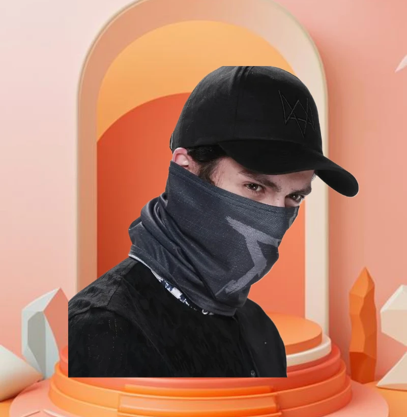 

2025 Хэллоуин Watch Dogs Маска для лица Кепка Aiden Pearce Костюм Шляпа Косплей Бейсбольные кепки