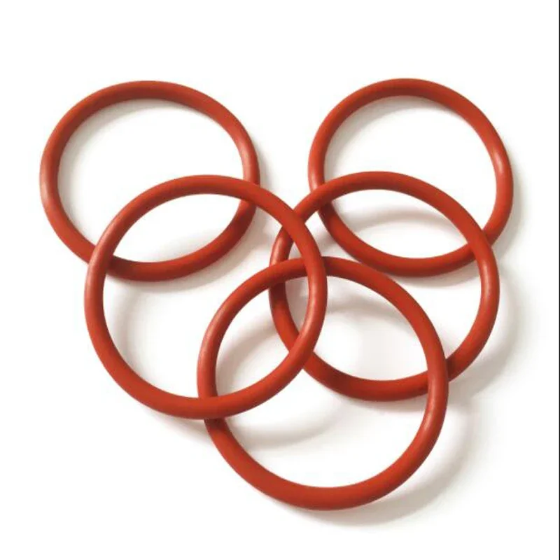 1/10/20/50 Pz CS 2.4mm OD 8-70mm O-ring Rosso Silicone alimentare O-ring Guarnizione di tenuta Resistente alla corrosione, all'usura e alle alte temperature