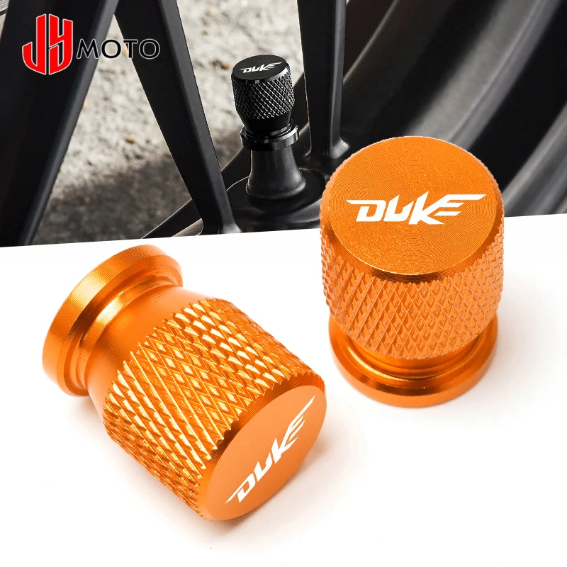 Duke Motorcycle CNC Aluminum Tyre Rim Air Port Cover Tire Valve Wheel Stem Cap Dustproof Cover for KTM Duke 125 200 250 390 690