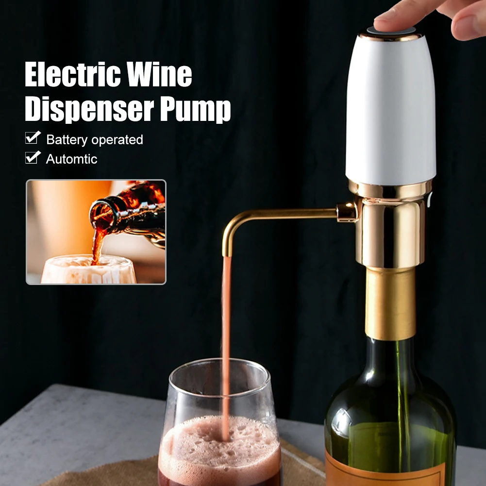 

Electric Wine Aerator Wine Dispenser One Touch Quick Sobering Decanter USB Charging Automatic Wine Pourer For Kitchen Bar Party