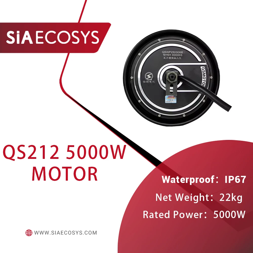 QSMOTOR 10inch 5000W V4.2 DC Brushless Electric Racing Scooter Hub Motor 72V 106KM/H High Power with CE Certification