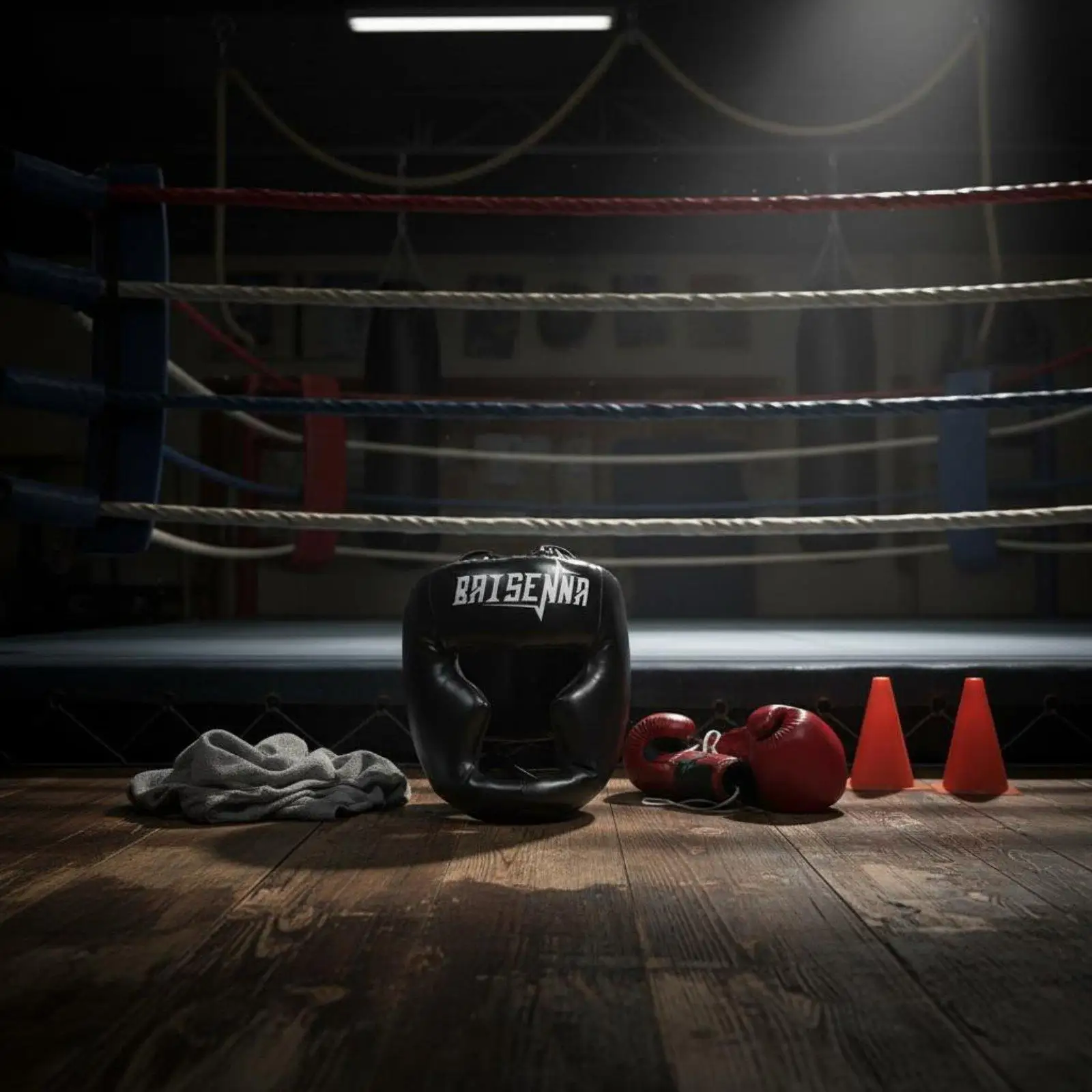 Boxing Head Protector Secure Fit PU Material Boxing Helmet Headgear for Taekwondo Martial Arts and Kickboxing
