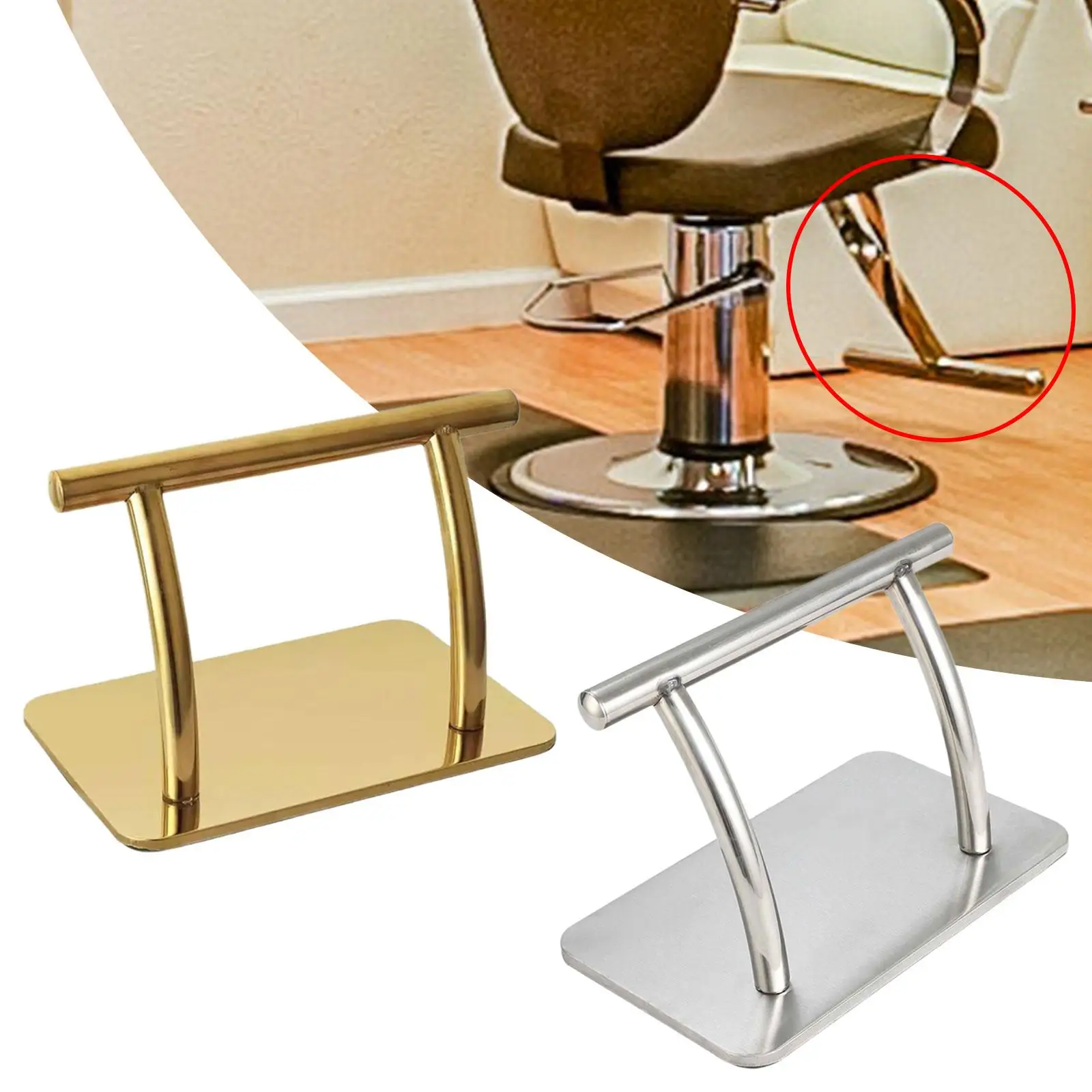 Salon Hair Chair Foot Rest Stand Accessory Barber Chair Parts Comfortable Pedal for Hairdressing Shop Hair Stylists