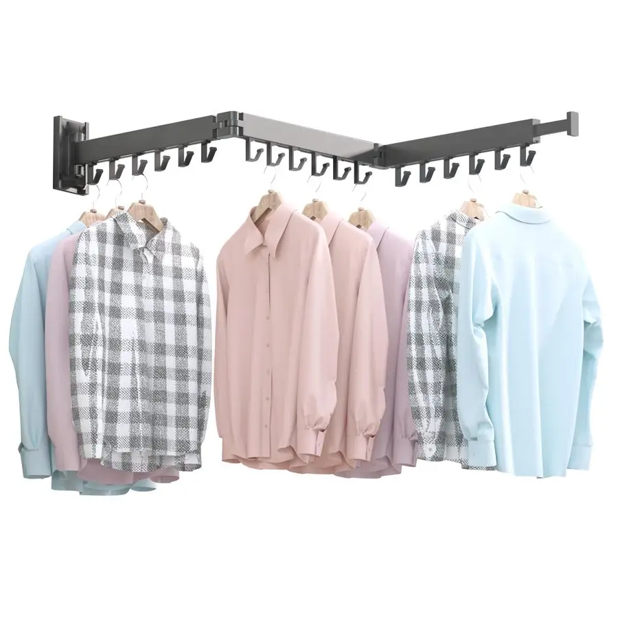 

Rack Clothing,Clothes Drying Rack Wall Mounted,Collapsible Hanging Racks for Laundry,Laundry Drying Rack,Wall Mounted Clothes Ra