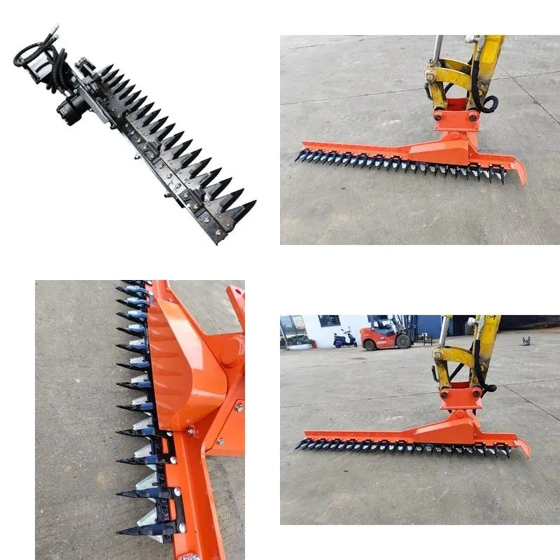 Hydraulic Hedge Trimmer for Excavators 1500mm Cutting Width Bush Trimming Attachment for 1.5 to 8 Ton Machines