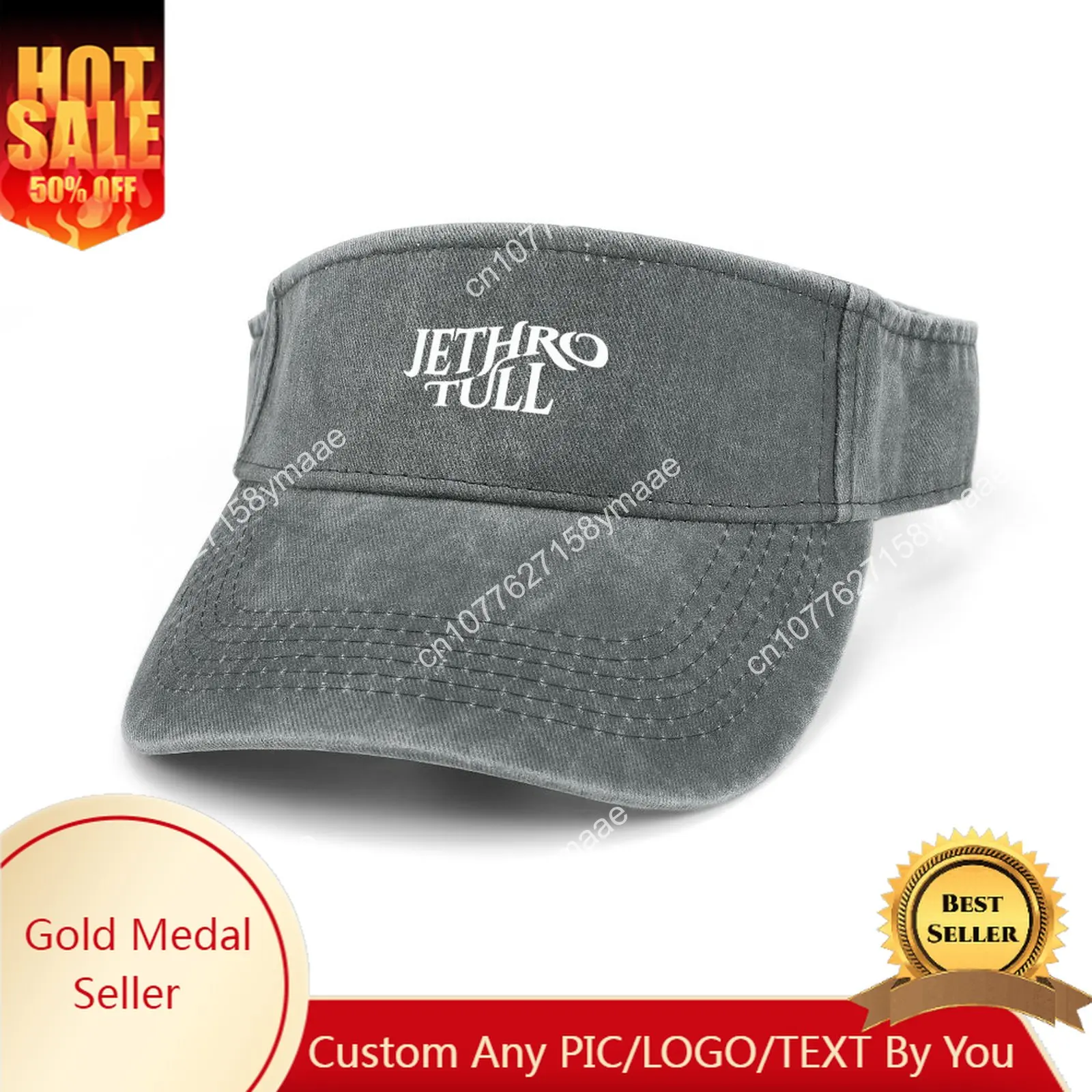 

Jethro Tull Sun Visor Leaky Top Cowboy Hats Mens Womens Customize DIY Cap Sports Baseball Tennis Golf Caps Empty Open Top Hat