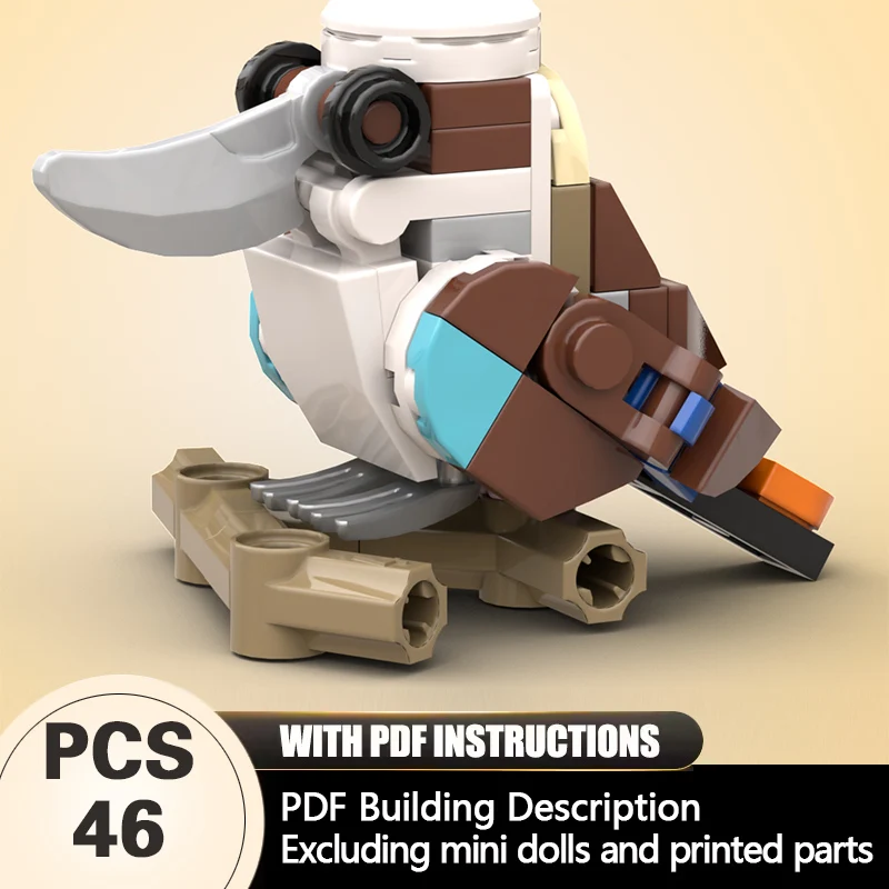 

Creators Animal Series Model MOC Building Bricks Cute Kookaburra Modular Technology Gifts Holiday Assemble Children Toys Suit
