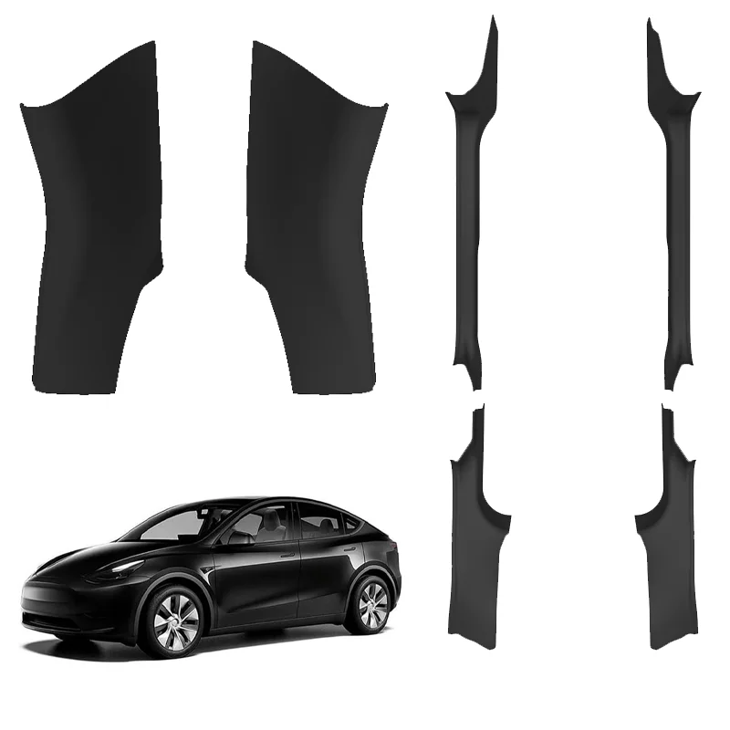 

for Tesla Model Y 2025 Door Sill Guard Protector Cover Front Rear Door Threshold Protective Trim Strip TPE Accessories