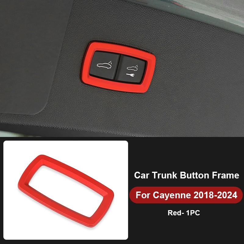 For Porsche Cayenne Macan Panamera 2013 2014-2016 2018 2019 2020 2021 2022 2023 Car Trunk Switch Button Trim Frame Sticker