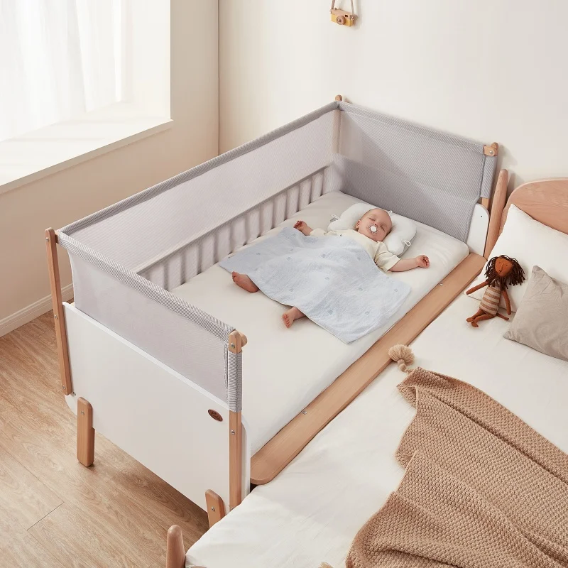 The Best Factory Direct Wholesale Certified Stackable Baby Cribs Bed Guard Kids Natty Safety Mesh Set for Natty Bedside Bed