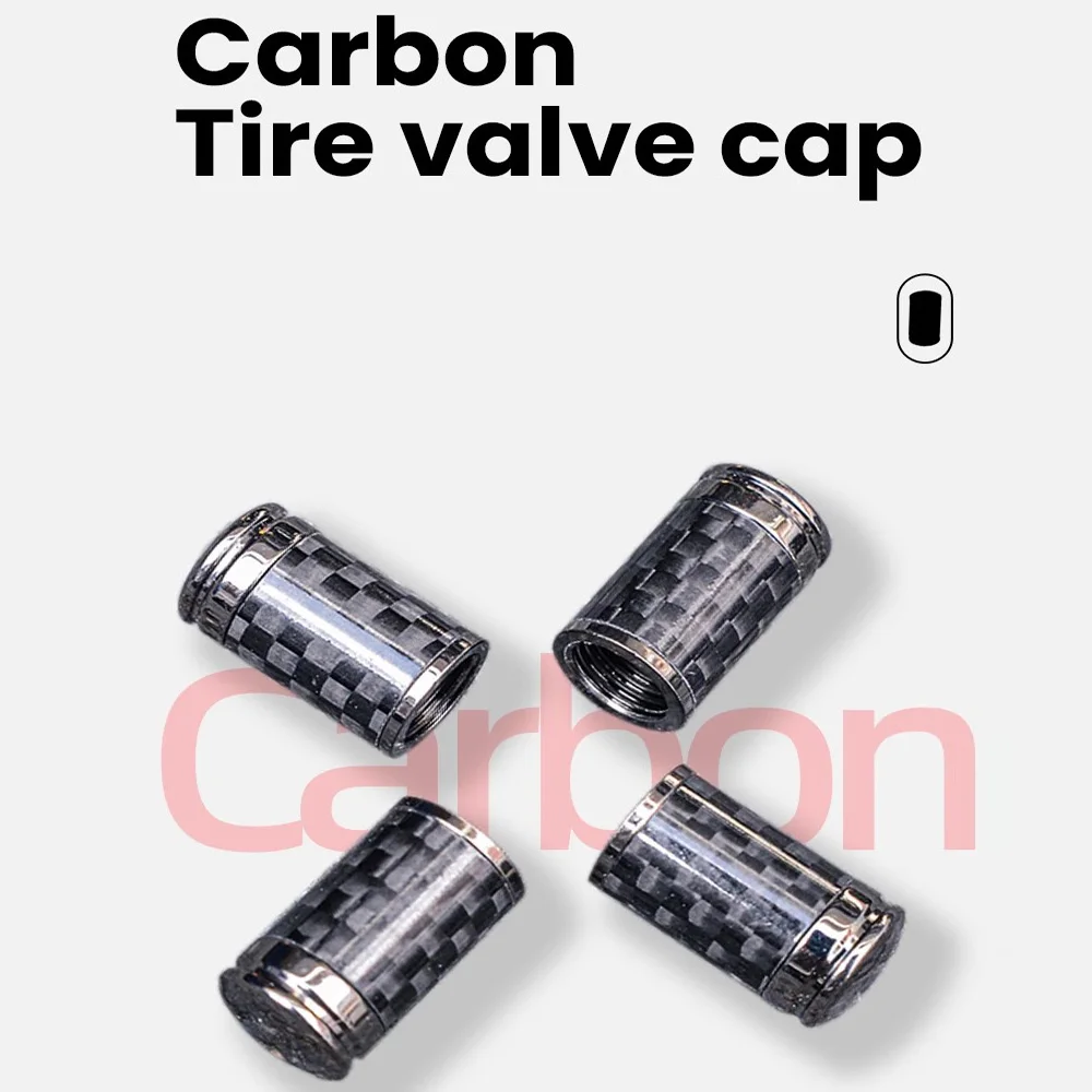 Carbon Tire Valve Cap Air Tap 4pcs/lot Wheel Stem Cover For AMG Mercedes Benz A/C/E/S/G Class AMG Air Valve Cap Valve Stems Cap