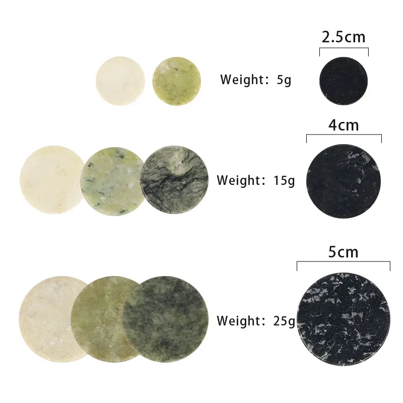 1pcs Lash Glue Pallet Eyelash Extension Pink Green Jade Stone Reusable False Eyelashes Adhesive Pallet Pad Holder Makeup Tool