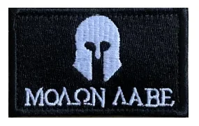 Molon Labe Embroidery Morale Badges Spartan Face American Flag Hook&loop Tactical Patches Sparta Helmet Emblem for Backpack Deco