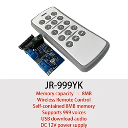 Factory Wholes Wireless Remote Control Voice Player MP3 Module Download Voice Announcer through USB for Various Voice Prompt