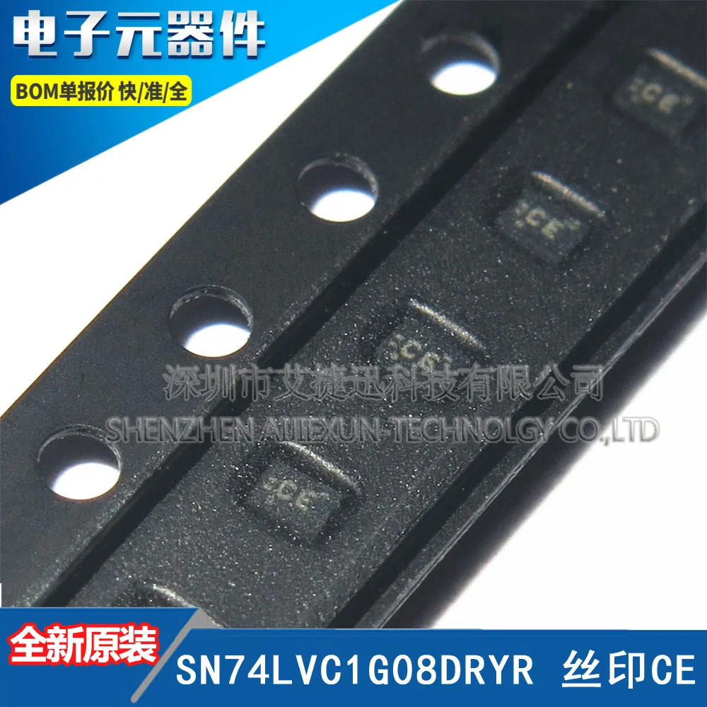 100PCS 100% New and original SN74LVC1G08DRYR SilkscreenCE SON-6 SINGLE 2-INPUT POSITIVE-AND GATE  in stock