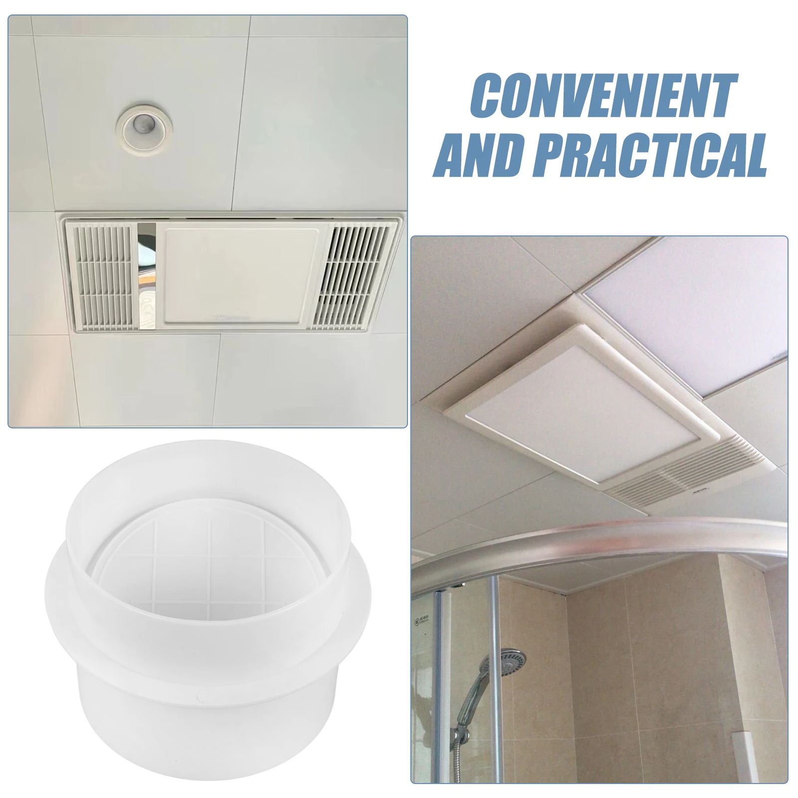 

Round Backflow Valve 110MM ABS Vent Blockers Air Duct Connector Bathroom Exhaust Dryer Vent Connection Fan Parts
