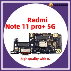 Dla xiaomi Redmi Note 11 pro plus 5G złącze dokujące ładowarka USB Port ładowania Flex Cable Board zamiennik