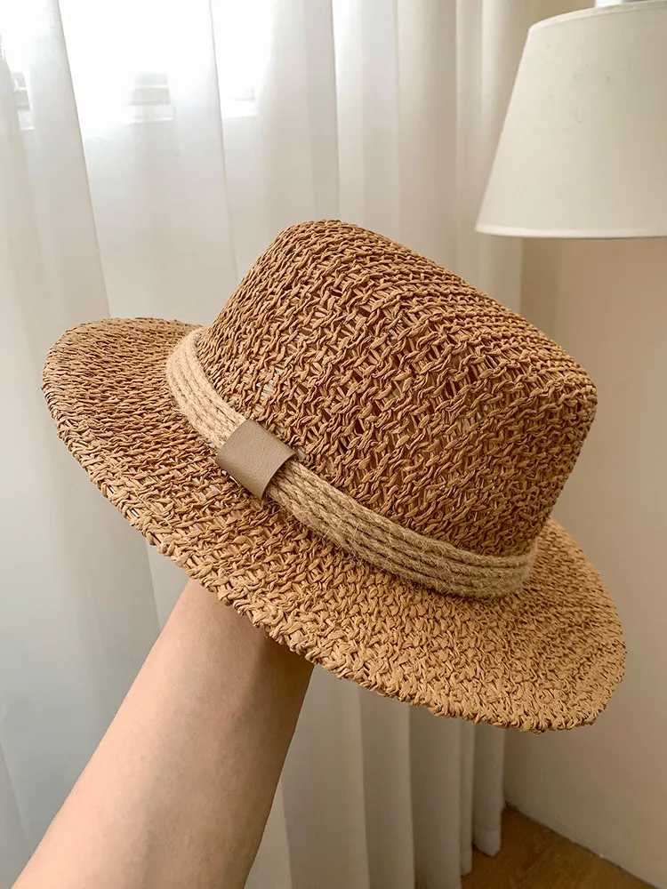cappello-di-paglia-vintage-iturtle-con-parte-superiore-piatta-intrecciata-da-donna-per-la-spiaggia-parasole-stile-casual-non-regolabile-estivo