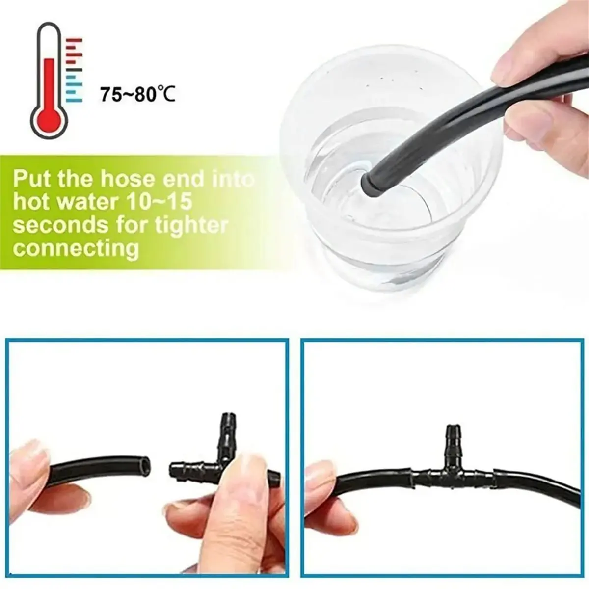 Car Hose Connector Assortment Reducer Set Plastic Straight T Piece Connectors for Cooling Systems Engine-Feed Systems