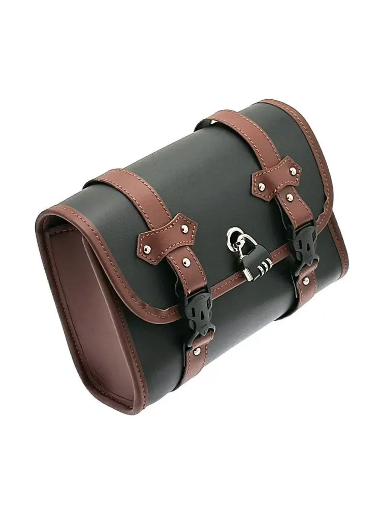 Waterproof Retro-Style Motorcycle Side Bag/Saddlebag